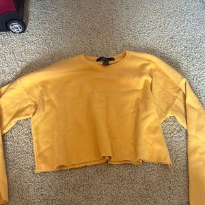 Cropped yellow forever 21 sweater